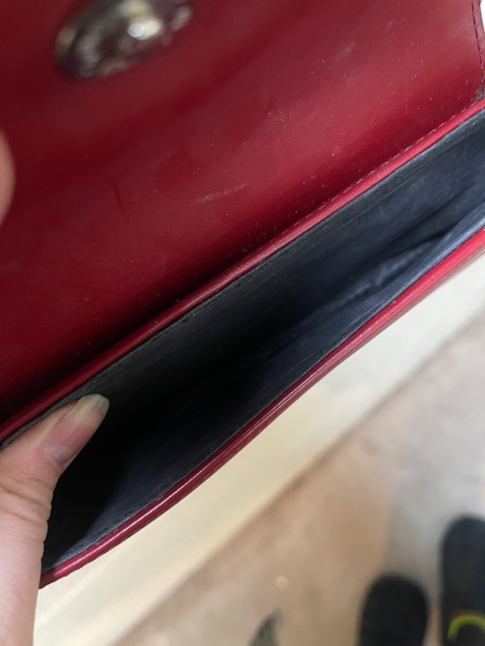 Gucci Burgundy Leather Mini Shoulder Bag - Picture 9 of 9